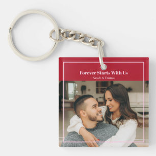 Personalisiertes Foto- und Text-Geschenk mit Roman Schlüsselanhänger