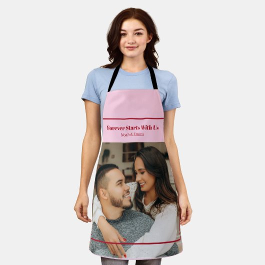 Personalisiertes Foto- und Text-Geschenk mit Roman Schürze (Getragen)