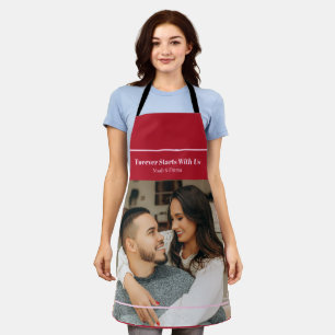 Personalisiertes Foto- und Text-Geschenk mit Roman Schürze