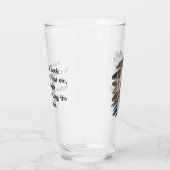 Personalisiertes Foto und Text Glas (Rechts)