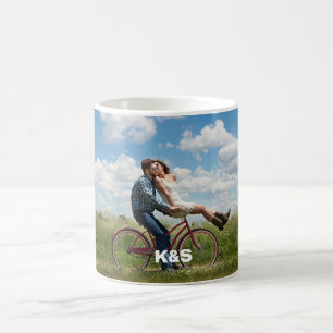 Personalisiertes Foto und Text Kaffeetasse
