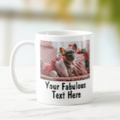 Personalisiertes Foto und Text Kaffeetasse