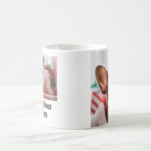 Personalisiertes Foto und Text Kaffeetasse (Mittel)