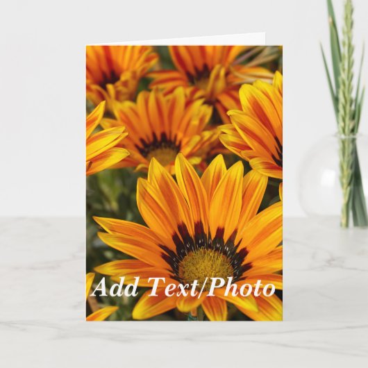 Personalisiertes Foto und Text Karte (Vorderseite)