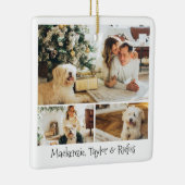 Personalisiertes Foto und Text Keramikornament (Rechts)