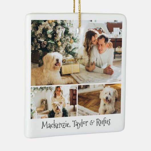 Personalisiertes Foto und  Text Keramikornament (Rechts)