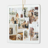 Personalisiertes Foto und  Text Keramikornament (Links)