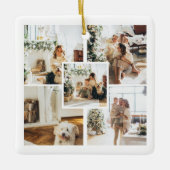 Personalisiertes Foto und  Text Keramikornament (Vorderseite)