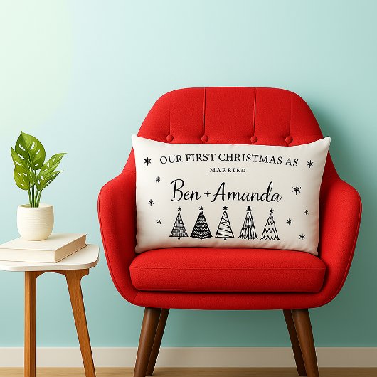 Personalisiertes Foto und Text Lendenkissen