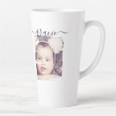 Personalisiertes Foto und Text Milchtasse (Rechts)