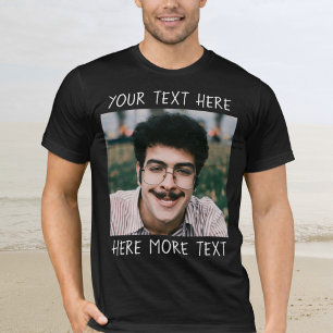 Personalisiertes Foto und Text oder Name Hässlich T-Shirt