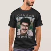 Personalisiertes Foto und Text oder Name Hässlich T-Shirt (Vorderseite)