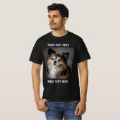 Personalisiertes Foto und Text oder Name T-Shirt (Vorne ganz)