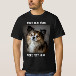 Personalisiertes Foto und Text oder Name T-Shirt