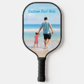 Personalisiertes Foto- und Text-Pickleball-Paddel Pickleball Schläger (Rückseite)