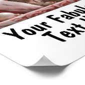 Personalisiertes Foto und Text Poster (Ecke)