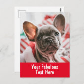 Personalisiertes Foto und Text Postkarte (Vorne/Hinten)