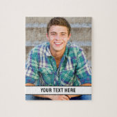 Personalisiertes Foto und Text Puzzle (Vertikal)