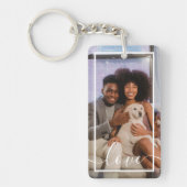 Personalisiertes Foto und Text Schlüsselanhänger (Vorderseite)