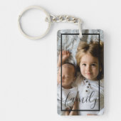 Personalisiertes Foto und Text Schlüsselanhänger (Vorderseite)