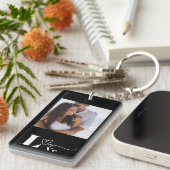 Personalisiertes Foto und Text Schlüsselanhänger (Vorderseite rechts)