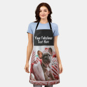 Personalisiertes Foto und Text Schürze (Getragen)