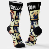 Personalisiertes Foto und Text Socken (Gewinkelt)