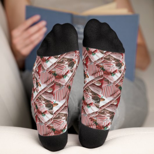 Personalisiertes Foto und Text Socken (Unterseite)