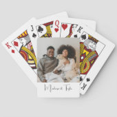 Personalisiertes Foto und  Text Spielkarten (Rückseite)