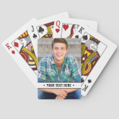 Personalisiertes Foto und Text Spielkarten (Rückseite)