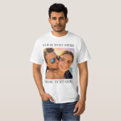 Personalisiertes Foto und Text T-Shirt (Vorne ganz)