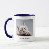 Personalisiertes Foto und Text Tasse (Links)