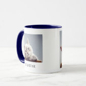 Personalisiertes Foto und Text Tasse (Vorderseite Links)
