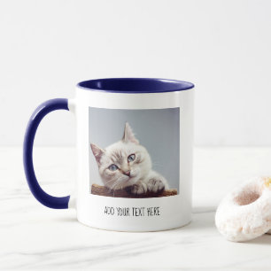 Personalisiertes Foto und Text Tasse