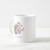 Personalisiertes Foto und Text-Tintenkleckse Kaffeetasse (Vorderseite Links)