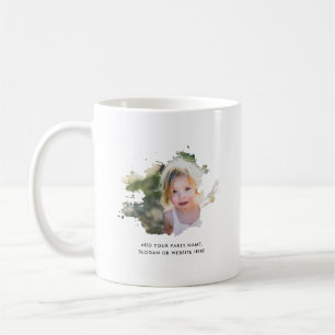 Personalisiertes Foto und Text-Tintenkleckse Kaffeetasse