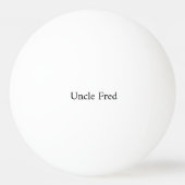 Personalisiertes Foto und Text Tischtennisball (Rückseite)