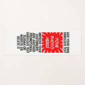 Personalisiertes Foto und Text Yoga Mattes, belieb Yogamatte (Vorderseite (Horizontal))