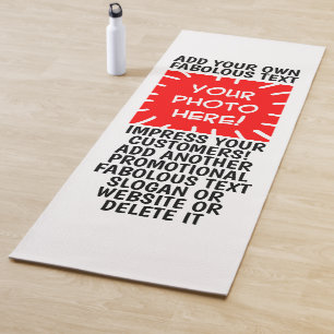 Personalisiertes Foto und Text Yoga Mattes, belieb Yogamatte