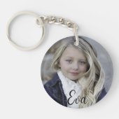 Personalisiertes Foto und Text zweiseitig Schlüsselanhänger (Vorderseite)