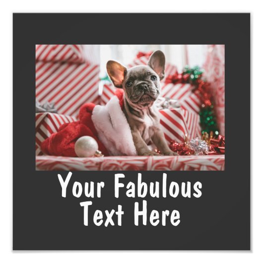 Personalisiertes Foto und Textausdruck (Vorne)