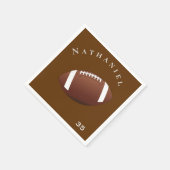 Personalisiertes Foto und Textfußball Serviette (Ecke)