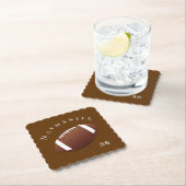 Personalisiertes Foto und Textfußball Untersetzer (Vor Ort)