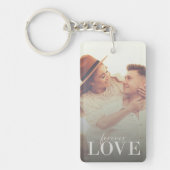Personalisiertes Foto und Textromantik Schlüsselanhänger (Vorderseite)