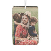 Personalisiertes Foto und Vorlage für benutzerdefi Autolufterfrischer (Rückseite)