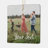 Personalisiertes Foto und Vorlage für benutzerdefi Keramikornament (Links)