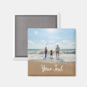 Personalisiertes Foto und Vorlage für benutzerdefi Magnet (Vorderseite/Rückseite)