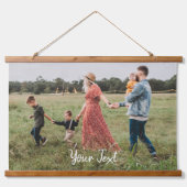 Personalisiertes Foto und Vorlage für benutzerdefi Wandteppich Mit Holzrahmen (Vorne)