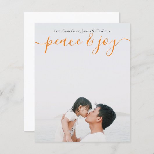 Personalisiertes Foto und Weihnachtskarte (Vorne/Hinten)