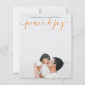 Personalisiertes Foto und Weihnachtskarte (Vorderseite)